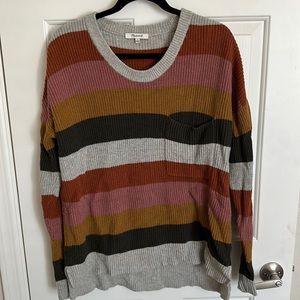 Madewell multicolor striped sweater